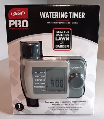 ORBIT 1-PORT PROGRAMMABLE DIGITAL LCD SCREEN OUTDOOR WATER HOSE FAUCET TIMER