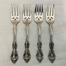 Oneida Michaelangelo CUBE (4) Salad Forks 6.5...