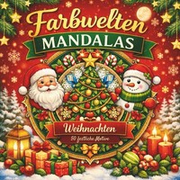 Mandala Malbuch Weihnachten A4 50 Seiten Entspannung Ausmalbuch FüR Erwachsene