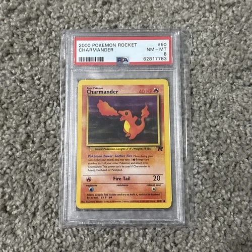 PSA 8 charmander rocket 2000 Pokemon