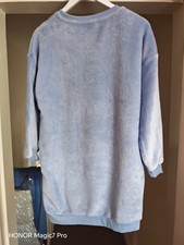 Soft Jumper Mickey Mouse Sweatshirt Women Blue Light Size S