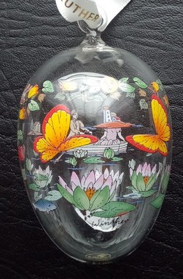 Hutschenreuther Glas Jahresei 2014 christal year egg Osterei Ei eastern OVP