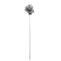 Funkelnde Glitzer-Blume Silber Ca. 50 Cm Weihnachten Advent Hochzeit Gesteck