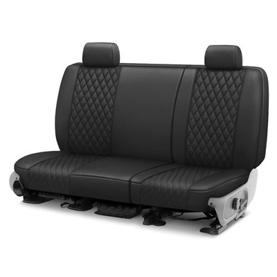 For Acura Integra 90-93 Seat Cover Faux Leather Diamond Shield Quilted 2nd Row