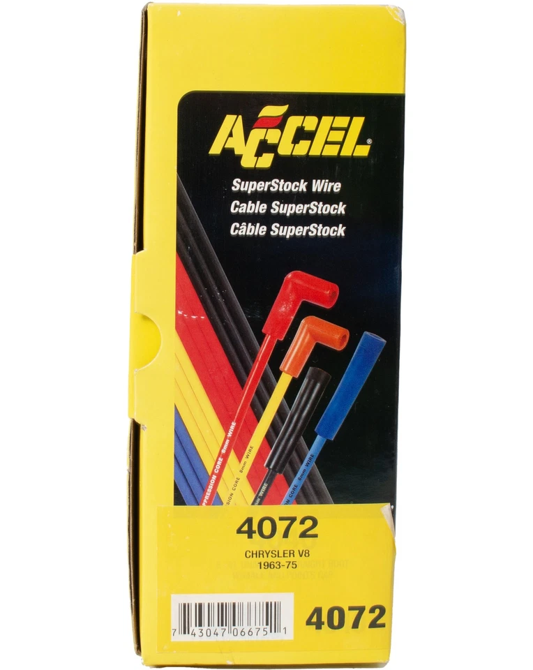 Accel Super Stock Ignition Wire Set Fits 1963-75 Chrysler Dodge Part Number 4072 - Image 4 of 4