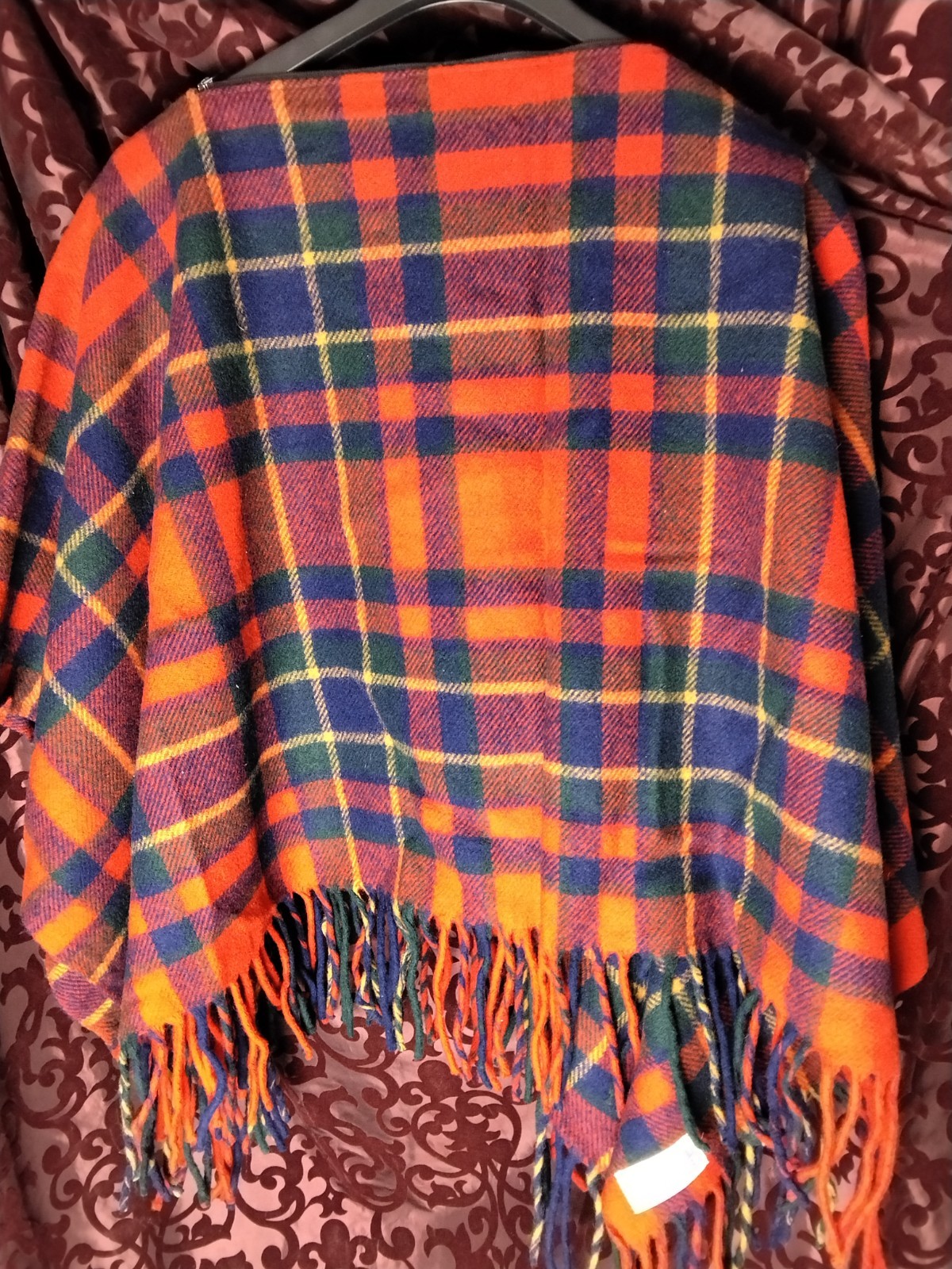 Pendleton Knockabouts USA Virgin Wool PONCHO BLAN… - image 5