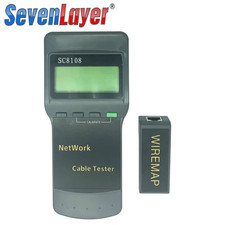 SC8108 Portable LCD Network Tester Meter LAN Phone Cable Tester Meter With LCD