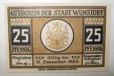 N°706V BANKNOTE DEUTSCHLAND NOTGELD 1922