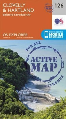 Clovelly and Hartland (Map) OS Explorer Active Map | eBay UK