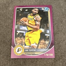 Topps Purple Obi Toppin #BCV-162 Indiana Pacers Bowman Chrome 2024-25 /199