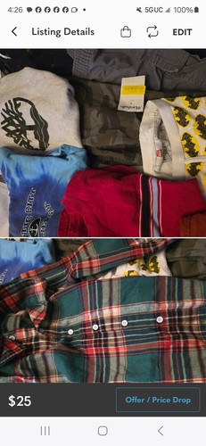 17 Piece Boys Clothes Lot 7's-8