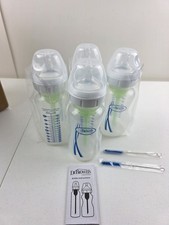 Dr. Brown's 9 oz/270 mL Wide-Neck Anti-Colic Baby Bottles, 4-Pack, 0m 