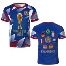 Fu&szlig;balltrikot WM 2026 T-Shirt Frankreich Weltmeister Champion Farbe 1 St&uuml;ck