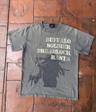 Vintage Y2K Bob Marley Zion Buffalo Soldier Deadlock Rasta T-Shirt Medium Zion