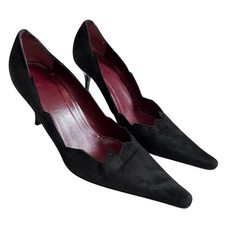 Giuseppe Zanotti Vicini high heels 38.5 US 8.5 black suede pointed toe pump