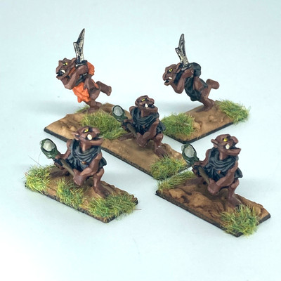 Goblin Hobgoling Gang bemalte Fantasy Miniaturen - Tabletop Gaming Metall X1720
