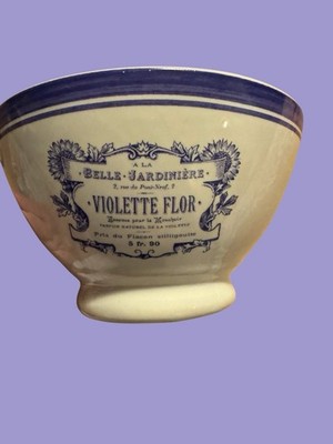 Violette Flor Bowl Lilac Trim French Decor, Pretty Enough To Hold Guest Soaps