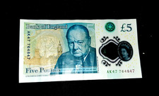 AK47 £5 Note Genuine Banknote   Five Pound Note RARE Serial Number AK47 7648  47