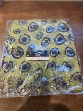 Raj Anthropologie 100% Cotton Scarf Green Blue Made In India 31”x 66”