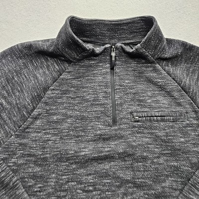 Marc Anthony Men's Large Gray Long Sleeve 1/4 Zip Jacket