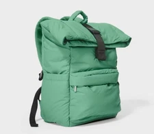 Open Story 16" Puffer Backpack - Green