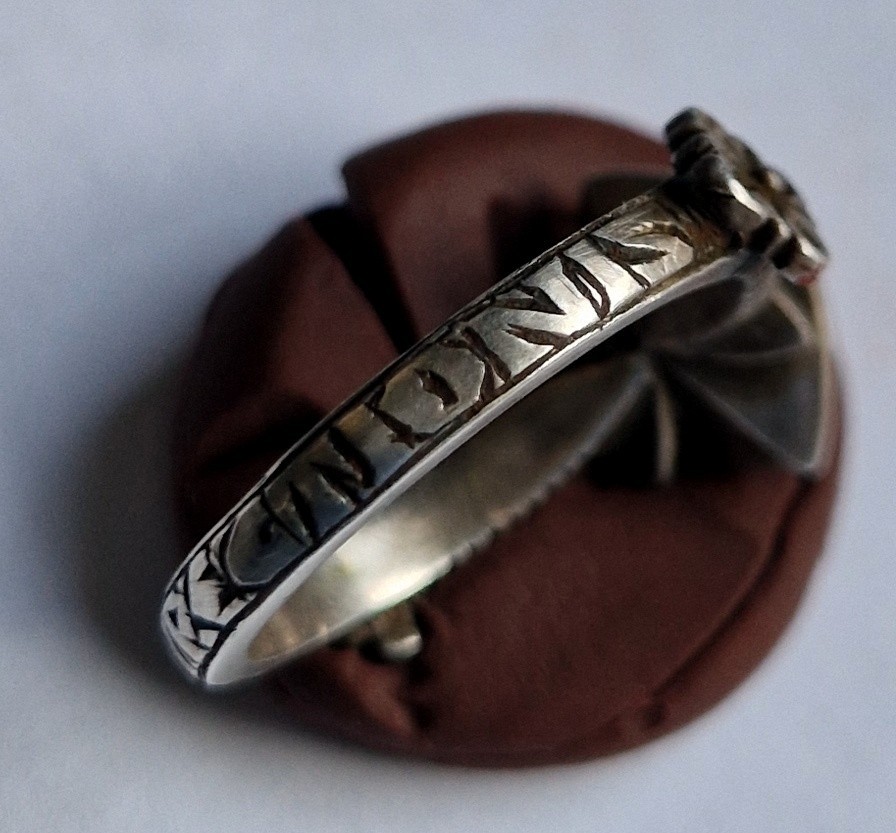 Medieval Style Silver Ring with Raw Ruby -Unique … - image 10