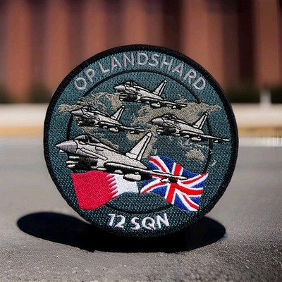 12 Staffel Operation Landshard gestickter Aufnäher RAF Taifun UK Katar QEAF