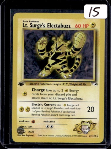 Lt. Surge's Electabuzz (1st Edition)