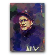 Miller Huggins #2 Art Card Limited 34/50 Edward Vela Signed (New York Yankees)
