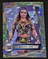 2025 Topps Chrome WWE #95 Elektra Lopez Speckle Refractor /249