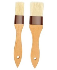 Pastry Brush-Basting Brush for Cooking,2 Pc Boar Bristles Food Brush for