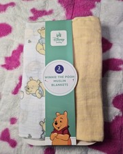 Winnie the Pooh Muslin Swaddle Blankets 2-Pack - New