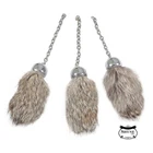 Scottish Full Dress Replacement Sporran Tassels Grey Sporran Tassels