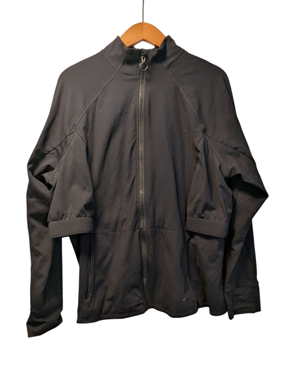 Giacca donna Fila full zip taglie forti 1X nera ventilata allenamento atletica tempo libero