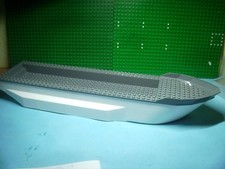 Lego Schiffsrumpf, 48x12, 12x48 Noppen Boot ohne Aufkleber, weiß