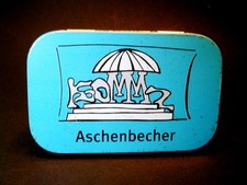 Popielniczka to go KOMMZ Aschaffenburg Papierosy Popielniczka Blaszana puszka Metal lata 70.