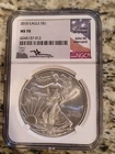 2010 AMERICAN SILVER EAGLE NGC MS70 JOHN MERCANTI SIGNED BEAUTIFUL COIN LOW POP!