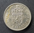 1961 Coin One 1 Shilling Scottish Queen Elizabeth II Uncirculated