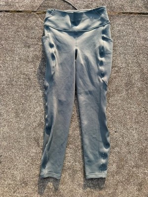 Lululemon Green Tights Women s Size 4 Side Pockets