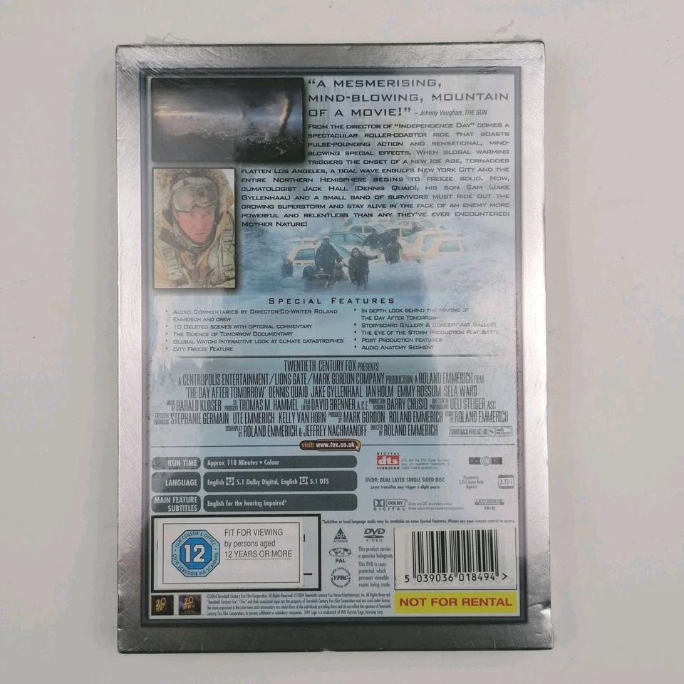 The Day After Tomorrow 2 Disc Special Edition DVD (2004) -New - Image 2 of 4