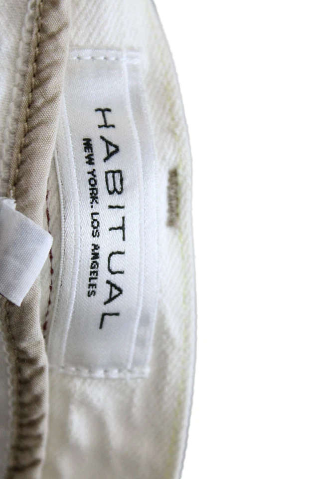 Pantalones de mezclilla blancos de corte bootcut de Habitual para mujer talla 26 Foto 4 de 4