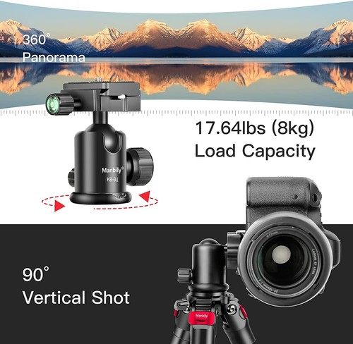 Aluminum Alloy Camera Tripod with Ball Head for Mobile Phone Camera - Picture 5 of 12