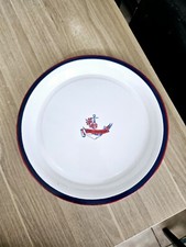 Plat Émaillée Matelot Geneviève Lethu 2000