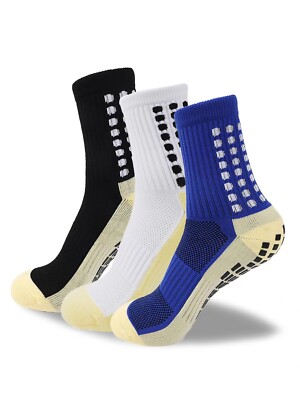 4er Pack Fussballsocken Atmungsaktiv Gripsocken in 5 Farben Gr. 39 - 45