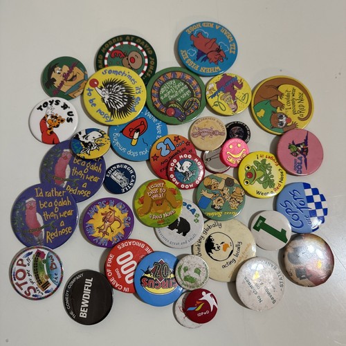 Large Collection Of Vintage Badges