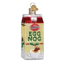 Old World Christmas Eggnog Carton Ornament w