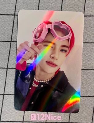 Stray kids RED HAIR Hyunjin ODDINARY Official Photocard Store