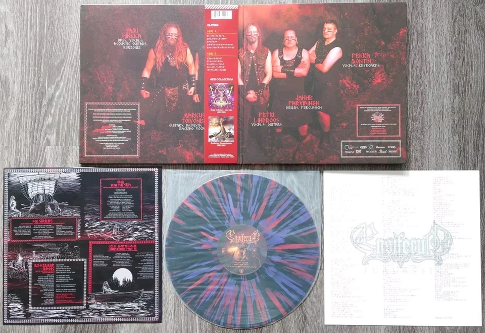 Ensiferum ‎– Thalassic LP (Japan Edition Black + Red/Purple Splatter ltd. 100) - Image 3 of 4