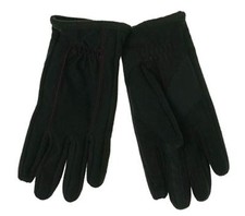 New 110 Isotoner Men Black Red Stitch Smartouch Thermal Winter Gloves Size L
