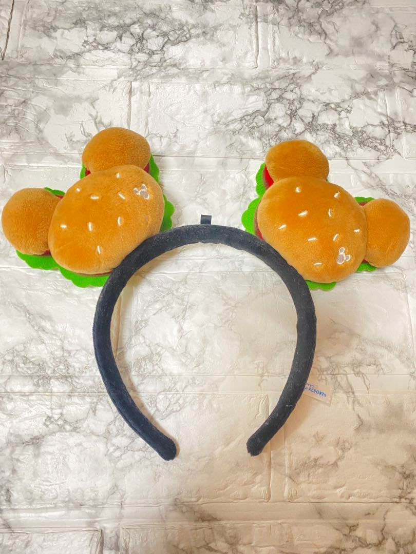 Tokyo Disney Resort Hamburger Mickey Minnie Ears Headband  display picture 3